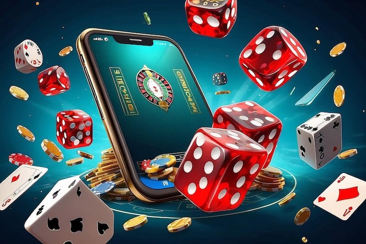 Pengguna menggunakan perangkat mobile untuk situs hiburan digital cepat dan nyaman
